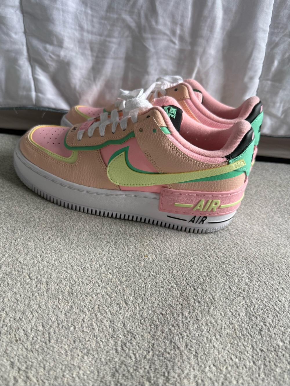 Nike Air Force 1 Shadow Artic Punch Barely Volt sneakers women’s size 6